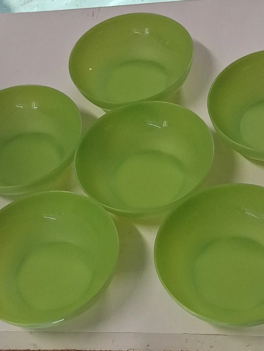 Tupperware Lime Green Serving Bowls - Set of 6